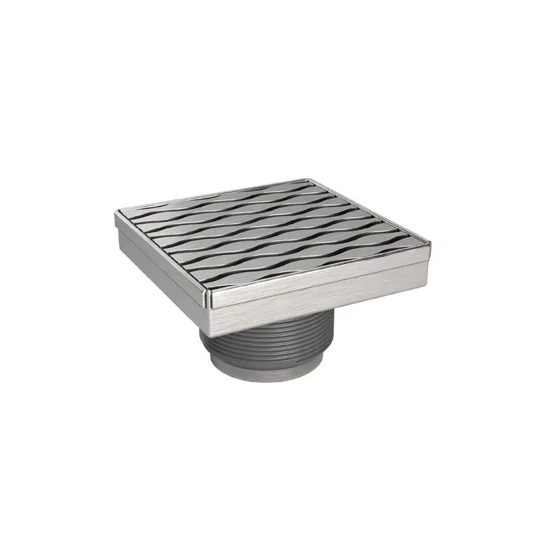 Oatey sd04bssm Quickdrain Squaredrain Stream Kit 4 Inch Brushed Stainless Steel Square Shower Drain