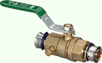 Viega 87915 Pureflow Press Ball Valve Zero Lead P X P 3/4 Inch Model 2875ZL