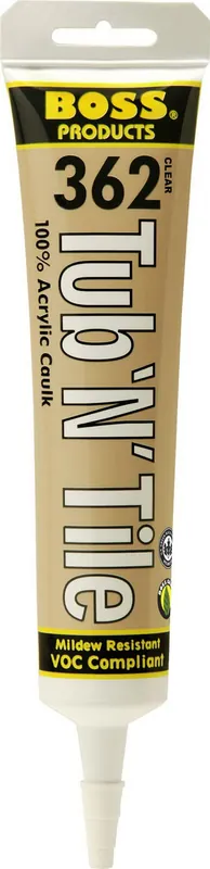 Accumetric 142256 Boss 362 Acrylic Caulk - 5.5 Oz
