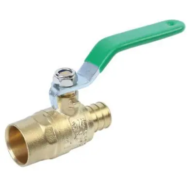 Eff effpc-01-lf Ball Valve 1/2 in Pex X Sweat Connection 400 Psi Lead-free Brass