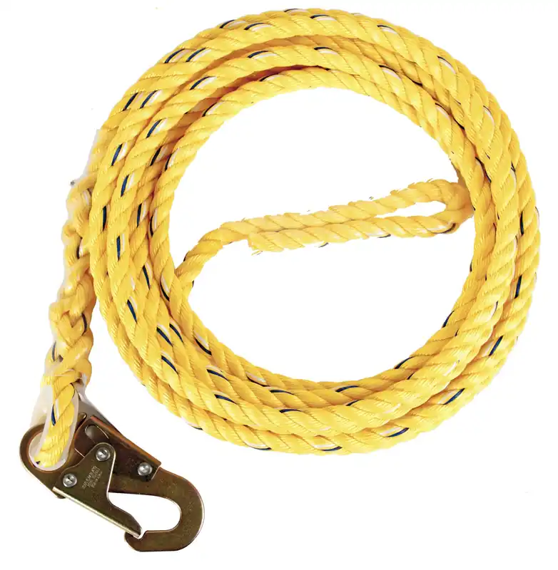 Guardian Fall Protection 01340 VL58-50 Standard Rope with Snaphook End, 50-Foot