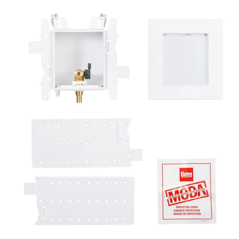 Oatey 37681 Moda Ice Maker Supply Box 0.25 Inch Compression Valve Pvc