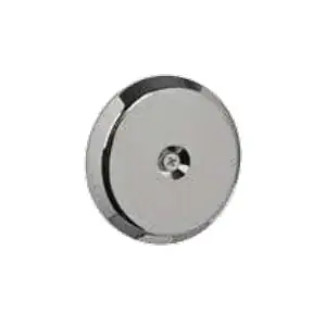 Ips Corporation BEN104FC Flat Cleanout Cover with Wood Screw 4-1/2 Inches Abs Polished Chrome
