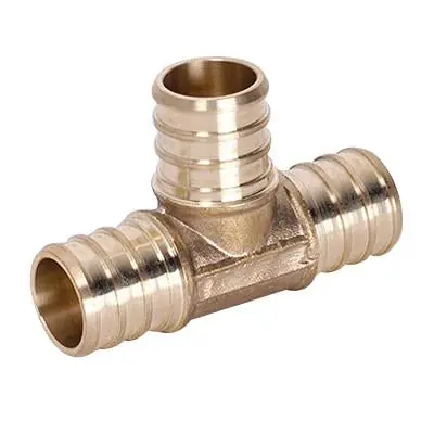 Eff 109644-lf 3/4 X 1/2 X 1/2 Pex No Lead Brass Reducing Tee
