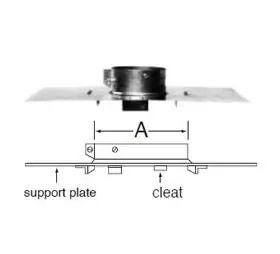 Selkirk 105400 5 Inch Rv Support Assembly 5RV-GVS