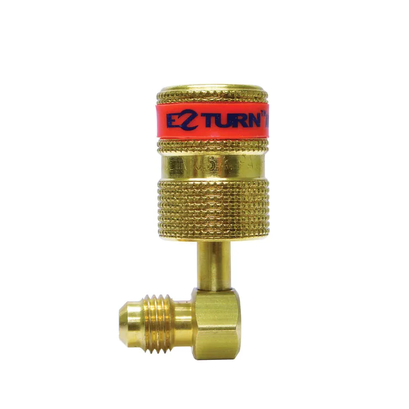 Uniweld ezabm Ez Turn Anti-blowback Hose Adapter Male X Female 1/4 X 5/16 Inches Brass Straight