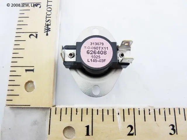 Nordyne Intertherm 626408 Furnace Limit Switch L145-40F Replaces 6264080