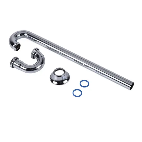 Dearborn 719dfbn-1 S-trap 1.25 Inch 17 Gauge with Deep Flange Brushed Nickel