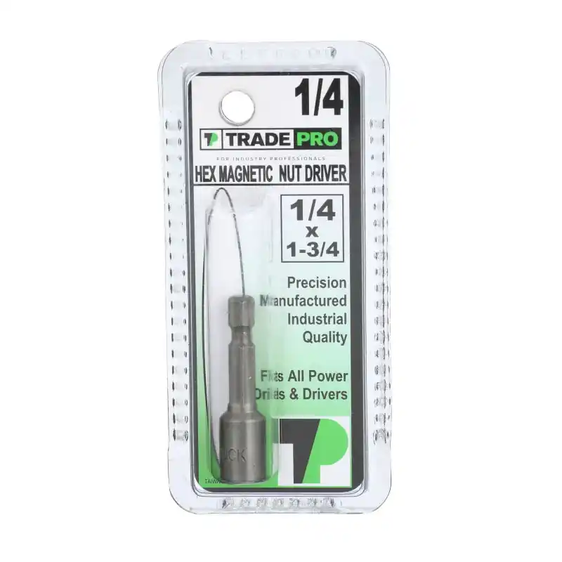 Tradepro TP10016 Hex Magnetic Chuck 1/4 inches X 1-3/4 inches