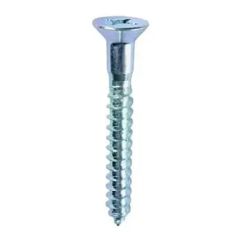 Dottie DOTPHFWB12212 Wood Screw Size 12 2.5 Inches Flat Head Solid Brass Phillips Drive Zinc Plated