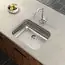 Moen gs18195b 407 Undermount Single Bowl Kitchen Sink 18 Gauge 23.5 X 23.5 Inches Stainless Steel