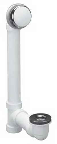 Watco 921-pp-pvc-cp Push Pull Bathtub Waste Drain with Abs Stopper Schedule 40 Pvc Chrome