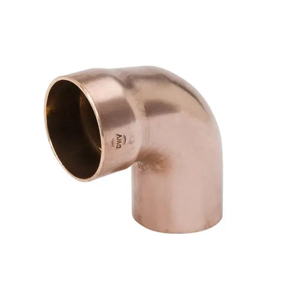Mueller Streamline w07412 90 Degree Elbow Fitting Ftg X C 2 Inches Wrot Copper Dwv