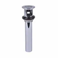 Oatey DB760-1 Cast Grid Drain Patent Overflow Outlet Plug 2-3/4 Inches Brass Polished Chrome