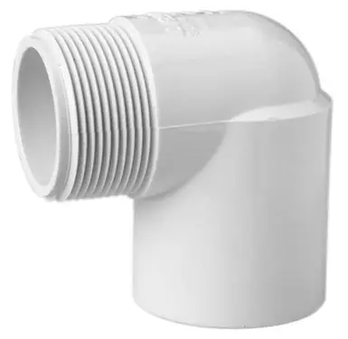 Charlotte Pipe 410-007 3/4 Inch Schedule 40 Pvc 90 Degree Street Elbow Mipt X Socket