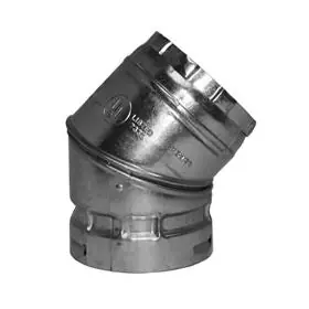 Selkirk 2003623 Model R Type B Gas Vent 45 Degree Elbow 10 Inches