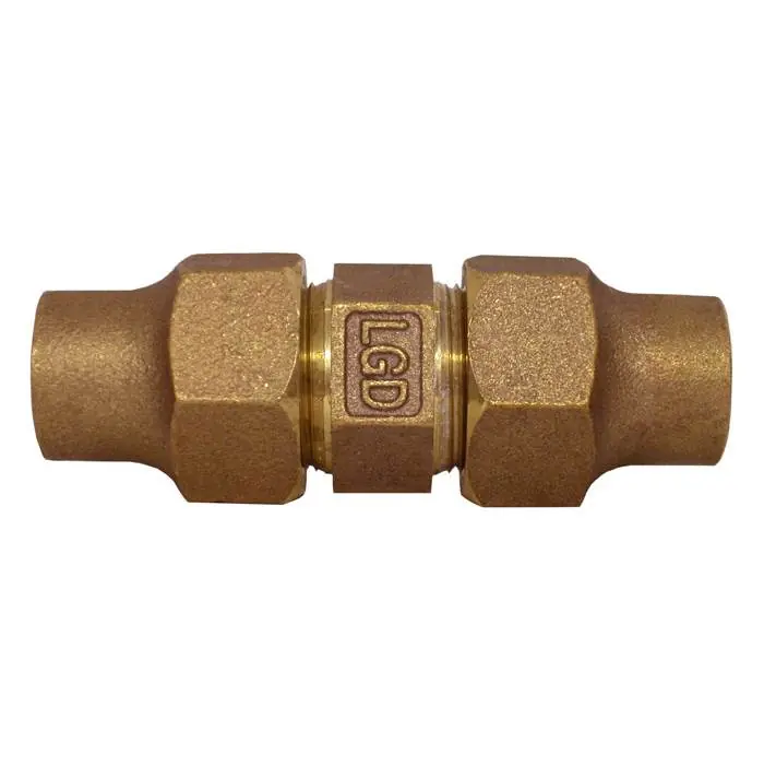 Legend Valve 313-108NL T-4200NL No Lead Bronze Flare x Flare Union - 3 Part (2 inches)