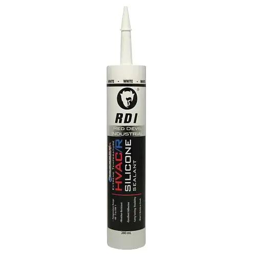 Red Devil 0896A Extreme Temperature HVAC/R Silicone Sealant, White