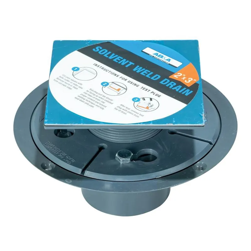 Ips Corporation 63609 Adjustable Pvc Tile Shower Drain 2x3 Inch Square Chrome Stamped Metal Strainer