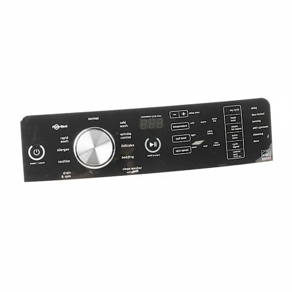 Whirlpool W10911044 Replacement Black Control Panel For Washer REPLACEMENT MPN W10679033, W10825107