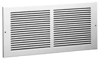 Hart Cooley 43126 Hc 650 14 X 4 Inch Sidewall Return Air Wall Grille Bright White Enamel Steel 10 Pack