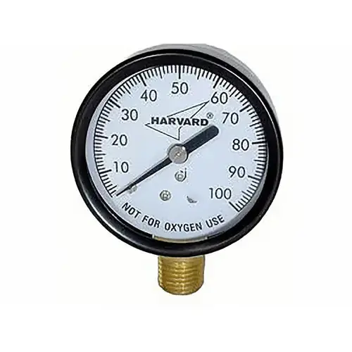 American Granby ippg602-4lnl 2 Inch Plastic Pressure Gauge 0-60 Psi Bottom Mount Mip Connection