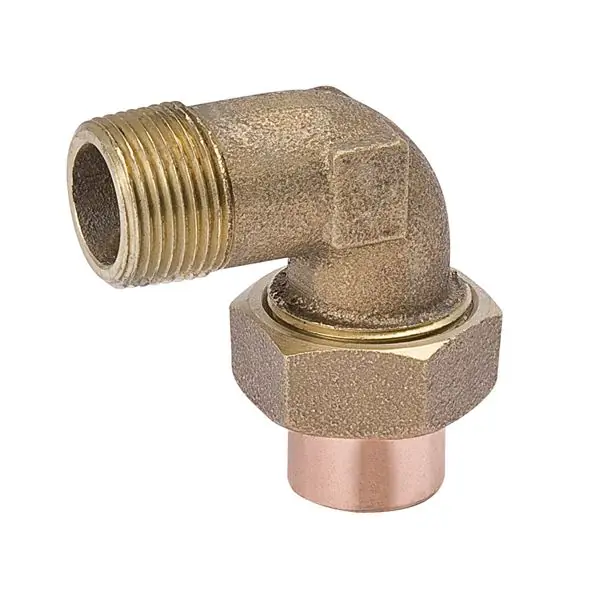Mueller Streamline a11442nl 90 Elbow with Union C X Mpt 1/2 Inches