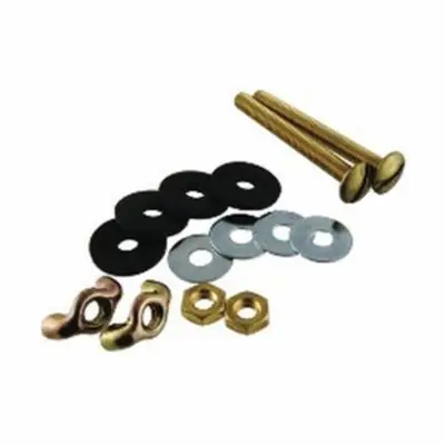 Oatey HARTBBKIT Tank-to-bowl Bolt Kit with Hex Nuts 5/16 X 3 Inches Brass