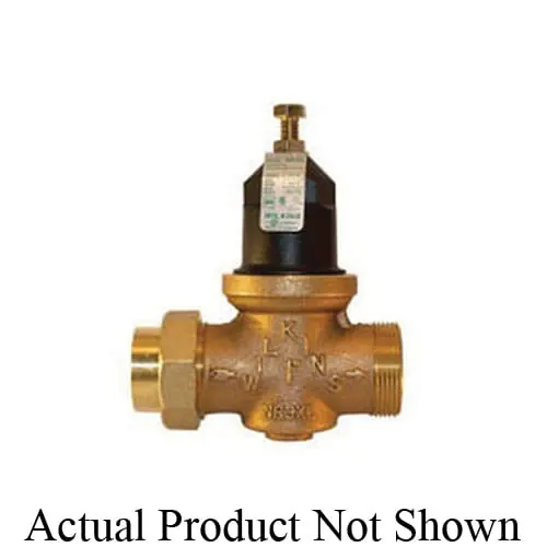 Wilkins NR3XLDUC-34 NR3XL Pressure Reducing Valve with Integral By-pass Check Valve and Strainer 3/4 Inch Double Union Fnpt X Female C Union