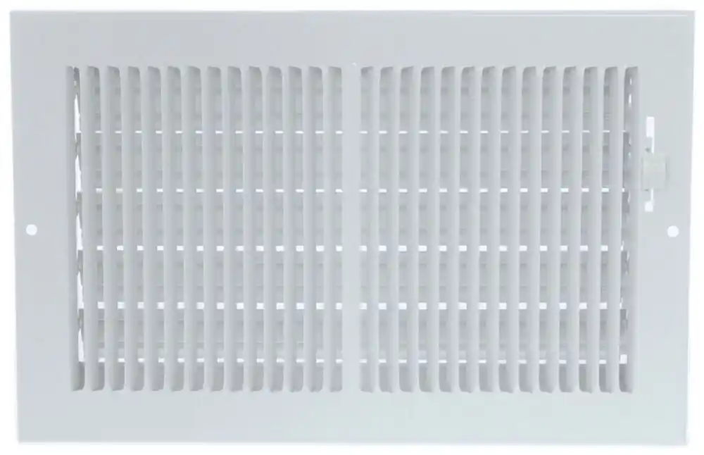 Hart Cooley 10820 Supply Register 661 Series 10 X 8 Inches Sidewall Ceiling White Steel