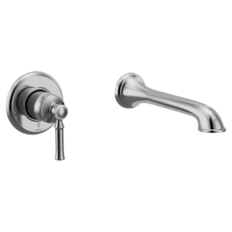 Moen wt681 Dartmoor Wall Mount Tub Filler Trim Two Hole Non Diverter