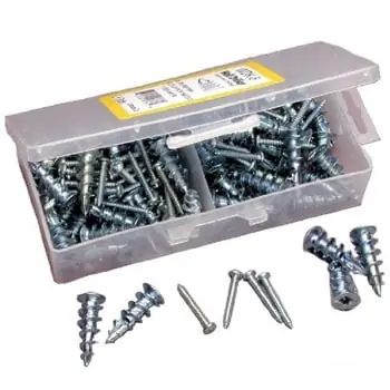 Dottie DOTWDK-8 Wall Driller Kit 8 by 1.25 Inches Screw with 50 Zinc Anchors