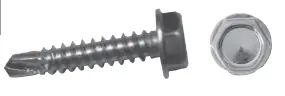 Duro Dyne 14182 Self-drilling Self-tapping Hex Head Screw 10 X 3/4 Inches Zinc Plated