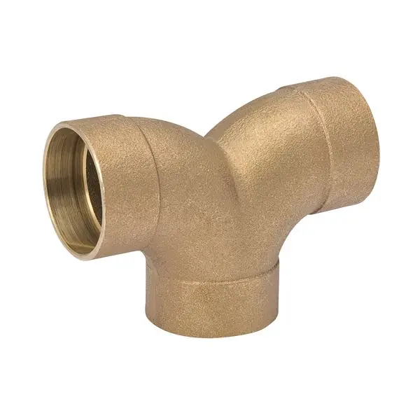 Mueller Streamline a07443 90 Degree Double Elbow C X C X C 1-1/2 Inches Dwv Copper Fitting