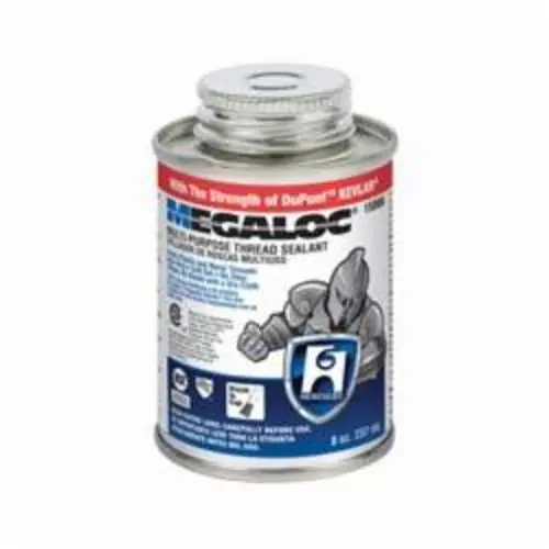 Oatey HERMEGALOC12PT Hercules Megaloc High Performance Multi-purpose Pipe Thread Sealant 8 Oz Screw Cap Can with Brush Blue