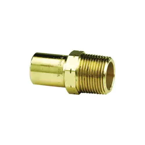 Viega VIEGADFTGMIP34 Propress Lead Free Pipe Adapter 3/4 Inches Fitting X Mnpt Bronze