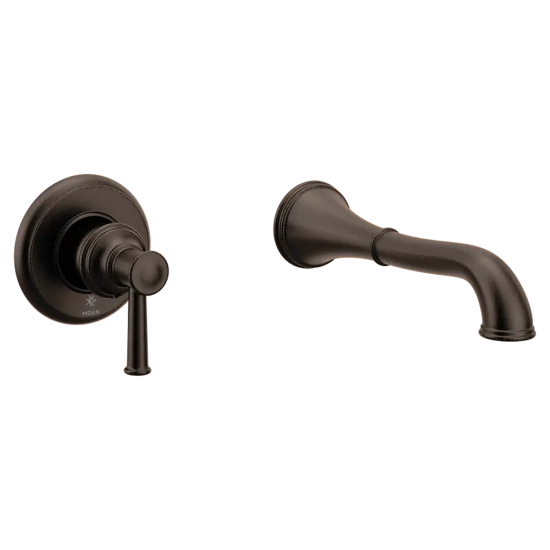 Moen wt9021orb Belfield Wall Mount Tub Filler Trim Two Hole Non Diverter