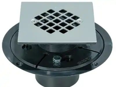 Ips Corporation 63611 Aba Pvc Square Tile Shower Drain 2 Inch or 3 Inch Polished Chrome