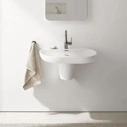 Grohe 39670000 Essence Wall-mount Sink Shroud Fireclay Alpine White