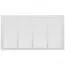 Hart Cooley 672-20x10 White Steel Sidewall Ceiling Return Air Grille 20x10 Inches