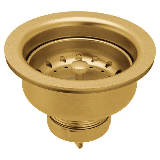 Moen 22038bg Brushed Gold Basket Strainer Drop-in Sink Drain Strainer Flange