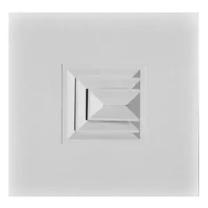 Truaire A5403SD-SQ12 Lay-in Directional Diffuser 12 Inches 3-way Aluminum White