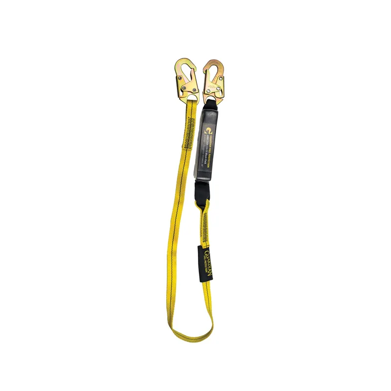 Guardian Fall Protection 01214 Single Leg Shock Absorbing Lanyard, 3ft