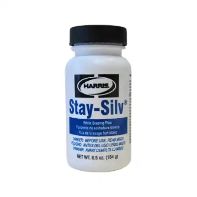 Everflux HARRIS40022 Stay-silv White Brazing Paste Flux 6.5 Oz Bottle with Brush Cap