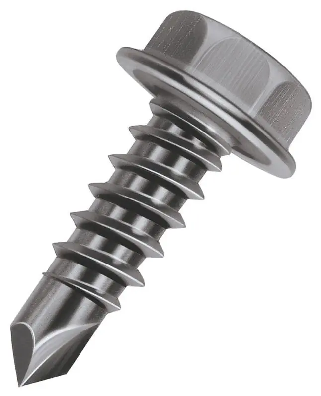 Malco bt141-100 Hex Washer Head Self-drilling Screws 10 X 0.5 Inches 100 Pack
