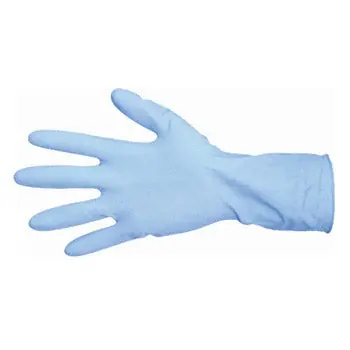 Pro-edge BLUELATEX-L Professional Blue Latex Gloves Heavy Duty Large 50-pack