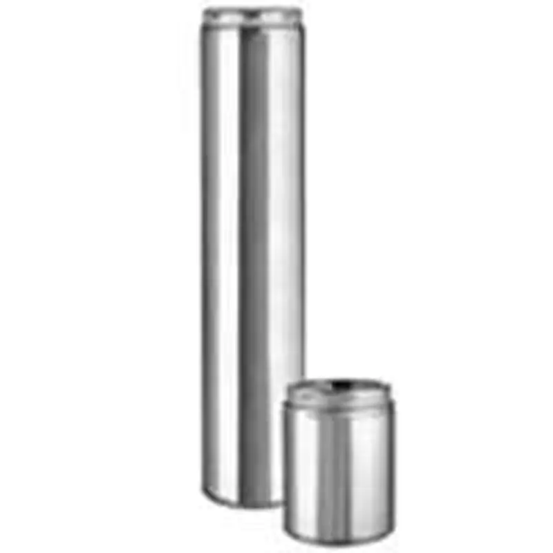 Selkirk 208148u Chimney Pipe 8 Inches Id 10 Inches Od 48 Inches L Stainless Steel with Twist-lock Coupler