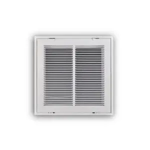 Truaire 193rf10x10 Stamped Removable Face Sidewall Return Filter Grille 10x10 Inches White Steel