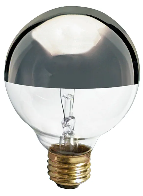Satco S3861 G25 Incandescent Silver Crown 40 Watt 120 Volt