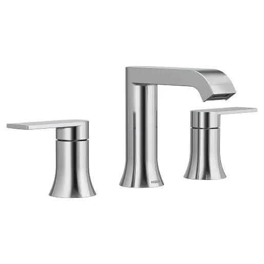 Moen tv6708 Genta Lx Two-handle Low Arc Bathroom Faucet Chrome
